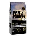 Сухий корм для дорослих стерилізованих собак MyFood Light & Sterilised з ягням і рисом 12 кг