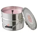 Свеча большая в железном ведре уличная J-line розового цвета с цитрусовым ароматом время горения 135 часов Бельгия (21760)