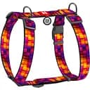 Шлея для собак Waudog Nylon Кубы 3Д анатомическая H-образная с QR паспортом XL 55-95 см