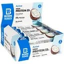 Батончик протеїновий Born Winner Active зі смаком кокоса 60 г блок 12 шт.