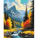 Картина за номерами Art Craft Гірський пейзаж 40х50 см (11052-AC)