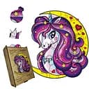 Пазл деревянный Очаровательный Единорог, А5, Картонная коробка 35 элементов