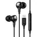 Наушники проводные для iPhone - Ugreen EP103 In-Ear Earphones Lightning Connector (30631) черные 30631