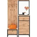 Набор мебели в прихожую Gerbor Чос N9963 Дуб Тахо/Черный (GRB-1224)