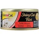 Вологий корм для котів GimCat Shiny Cat Filet шматочки в желе з тунцем і лососем 70 г
