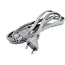 Шнур 2E мережевий двофазний для радіо та побутової техніки кабель 220 в