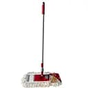 Швабра плоская Vezzer с телескопической металлической ручкой и насадкой из хлопка и микрофибры (VZ2277)