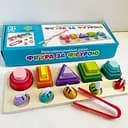 Деревянная игрушка Геометрика, 15 фигур (в ассортименте)