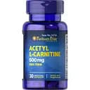 Жиросжигатель Puritan's Pride Acetyl L-Carnitine 500 мг, 30 капсул