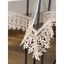 Силіконова скатертина з кавовим мереживом 7 см 240х160 см