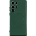 Чохол Silicone Cover Lakshmi Full Camera (AA) with MagFit для Samsung Galaxy S25 Ultra Зелений / Dark green