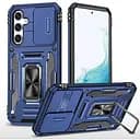 Ударостійкий чохол Epik Camshield Army Ring для Samsung Galaxy S24 FE Синій / Navy