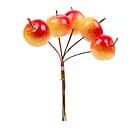 Яблука декоративні Yes! Fun, 26 мм, 5 шт. в пучку, жовті, матові