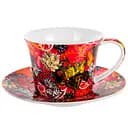 Чашка з блюдцем Lefard Animal Colors різнобарв'я 220 мл (924-725)