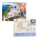 Набір для розпису по номерах "Грецьке місто" 40*50 см, IDEA2-GX45336, ТМ "99IDEAS"