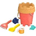 Песочный набор 733-341R комплект из 7 элементов с ведерком, лопаткой, ситечком и формочками