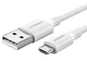 Кабель Ugreen US289 USB 2.0 - micro-USB Nickel Plating 2м білий (60143)