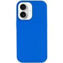 Чохол Epik Silicone Case Full Protective AA NO LOGO для Apple iPhone 16, 6.1 Синій/Capri Blue