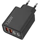 Зарядное устройство ILEPO 120W быстрая зарядка для телефона / планшета 2 USB + 2 Type-C Black (19024)