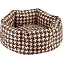 Лежак для животных BronzeDog Comfort круглый  S 35х17 см  коричневый