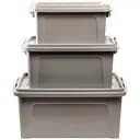 Набор контейнеров для хранения Stars Plast 3шт. какао (94188/как)