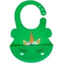 Слинявчик силіконовий Mega Zayka Єдиноріг з кишенею MGZ-0615 (Green)