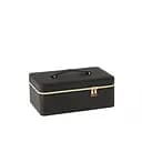 Шкатулка для прикрас J-Line з еко-шкіри чорна (46557)