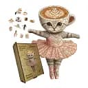 Деревянный фигурный пазл Балерина Капучина, А1, Картонная коробка 500+ элементов