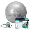 Мяч для фитнеса PowerPlay 4003 с насосом 65 см светло-серый (10683)