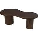 Кавовий столик J-line фігурної форми з манго коричневий (46016)
