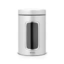 Ємність Brabantia Window Canister для зберігання сипучих продуктів, 1,4 л, сріблястий (243509)