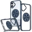 Чехол Epik TPU+PC Metal Ring with MagSafe для Apple iPhone 16, 6.1 Синий