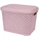 Корзина Diomedea с крышкой 44.5x33.6x31 см 30 л пудровая (К14-805) 