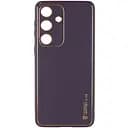 Чехол Epik кожаный Xshield для Samsung Galaxy S24+ Фиолетовый/Dark Purple