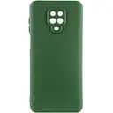 Чехол TPU GETMAN Liquid Silk Full Camera для Xiaomi Redmi Note 9s / Note 9 Pro / Note 9 Pro Max Зеленый / Dark green
