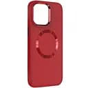 Чохол Epik TPU Bonbon Metal Style with MagSafe для Apple iPhone 15, 6.1 Червоний/Red