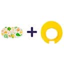 Килимок для ванни Baby Team 69х38 см + Капелюшок для купання Baby Team жовтий