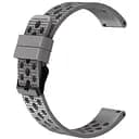 Браслет double для Samsung Gear Sport - сірий ширина кріплення 20мм силікон Watchbands (W39-3WB56333596)