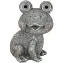 Статуетка J-line жаба вулична очі світяться від сонячної батареї 22 см (21869)