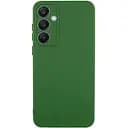 Чехол TPU Getman Liquid Silk Full Camera для Samsung Galaxy S24 FE Зеленый / Dark green
