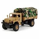 Машинка-вантажівка на радіокеруванні 0626 BK, мілітарі, задній привід, світло, 1:18, акумулятор 3.7 V, жовта