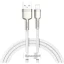 Кабель Baseus Cafule Series Metal Data Cable USB to Lightning 2.4A 1 м Белый