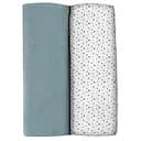 Багаторазова пелюшка Beaba Крапка, муслін, 120х120 см, білий з сірим, 2 шт. (920392)