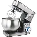 Стационарный миксер тестомес Zepline ZP-105 с металлической чашей планетарное вращение 6л 3500Вт Серебряный