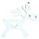 Игрушка на елку Mazhura Олень, 11х12 см, белый (mz708530)