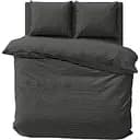 Комплект постільної білизни LeLit двоспальний 180х215 см поплін L-2050/1 чорний (le2000000298962)