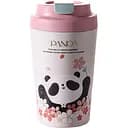 Термочашка Yiwu Panda HP-14-12P с керамической колбой 380 мл розовый