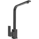 Смеситель кухонный Platinum 179 NES (3007) однорычажный поворотный из нержавеющей стали морион (SP000041063)