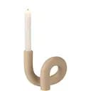 Свічник J-LINE керамічний закручений 14 см (22960)