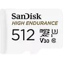 Карта microSDXC (UHS-1 U3) SanDisk High Endurance 512 Gb V30 (100Mb/s) (adapterSD)